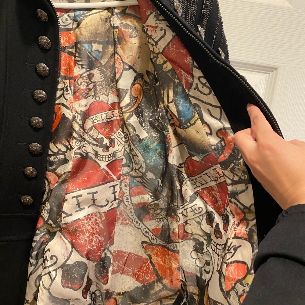 Ed Hardy military style coat - Picture 10 of 13